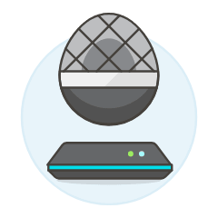 Egg Media Player Illustration from UX Colors Set