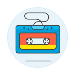 Tape Cassette Illustration from UX Colors Set