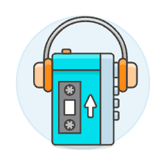 Tape Player 2 Illustration from UX Colors Set