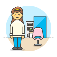 Hairstlye Salon 22 Illustration from UX Colors Set