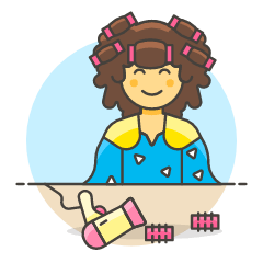 Hairstlye Salon 7 Illustration from UX Colors Set