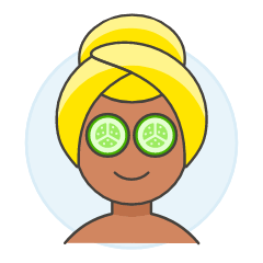 Spa Face 8 Illustration from UX Colors Set