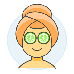 Spa Face 9 Illustration from UX Colors Set