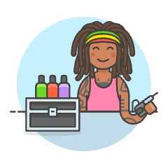 Tattooist 3 Illustration from UX Colors Set