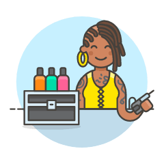 Tattooist 4 Illustration from UX Colors Set