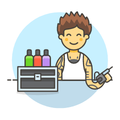 Tattooist 5 Illustration from UX Colors Set