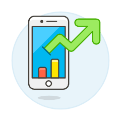 Increasing Phone Illustration from UX Colors Set