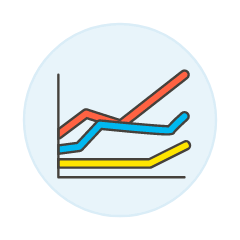 Line Chart 1 Illustration from UX Colors Set