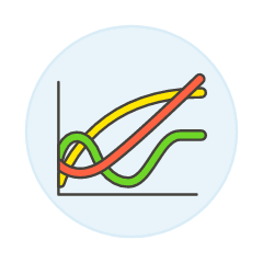 Line Chart 2 Illustration from UX Colors Set