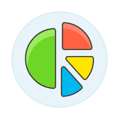 Pie Chart 1 Illustration from UX Colors Set