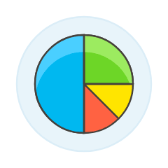 Pie Chart 2 Illustration from UX Colors Set