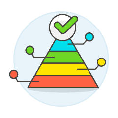 Pyramid Chart Illustration from UX Colors Set