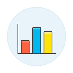 Vertical Bar Chart 2 Illustration from UX Colors Set