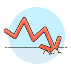 Crash Graph Illustration from UX Colors Set
