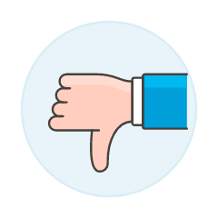 Dislike 1 Illustration from UX Colors Set