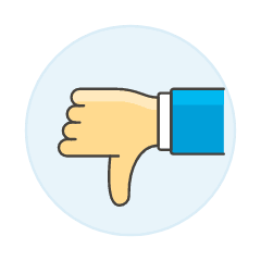 Dislike 3 Illustration from UX Colors Set