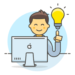 Creative Idea Imac 6 Illustration from UX Colors Set