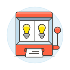 Idea Slot Machine Illustration from UX Colors Set
