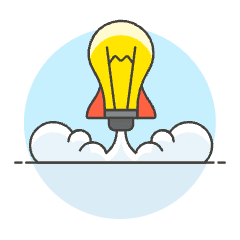 Lightbulb Startup Illustration from UX Colors Set