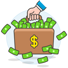 Briefcase Cash 1 Illustration from UX Colors Set