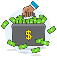 Briefcase Cash 2 Illustration from UX Colors Set