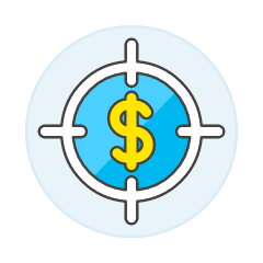 Crosshair Money Illustration from UX Colors Set