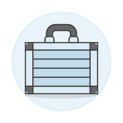 Metal Briefcase Illustration from UX Colors Set