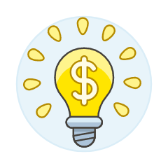 Money Idea Illustration from UX Colors Set