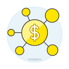 Money Network Illustration from UX Colors Set