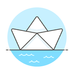 Paper Boat Illustration from UX Colors Set