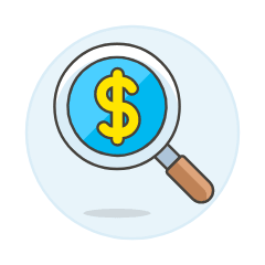 Search Money Illustration from UX Colors Set