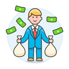 Wealthy Business 2 Illustration from UX Colors Set