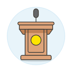 Podium Presentation 2 Illustration from UX Colors Set