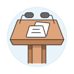 Podium Presentation 4 Illustration from UX Colors Set