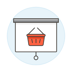 Projector Basket Illustration from UX Colors Set