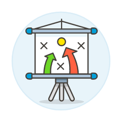 Strategy Presentation Illustration from UX Colors Set