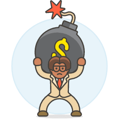 Carry Debt Bomb 2 Illustration from UX Colors Set