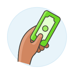 Payment Cash 2 3 Illustration from UX Colors Set