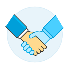 Virtual Handshake 2 Illustration from UX Colors Set