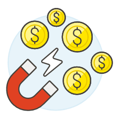 Money Magnet Illustration from UX Colors Set