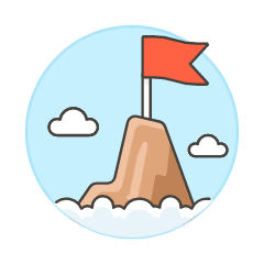 Summit Flag Illustration from UX Colors Set