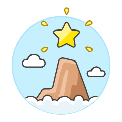 Summit Star Illustration from UX Colors Set