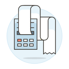 Receipt Print Illustration from UX Colors Set