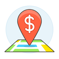 Business Location Illustration from UX Colors Set