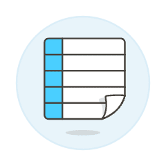 Invoice Spreadsheet 1 Illustration from UX Colors Set
