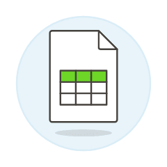 Xls Spreadsheet 2 Illustration from UX Colors Set