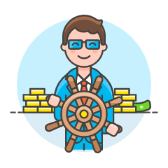 Business Captain 1 Illustration from UX Colors Set