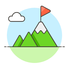 Business Peak Illustration from UX Colors Set