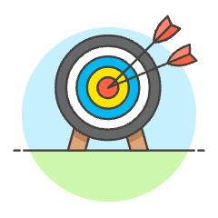 Business Target 1 Illustration from UX Colors Set