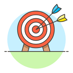 Business Target 2 Illustration from UX Colors Set